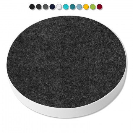 1 Acoustic sound absorber made of Basotect ® G+ / circle 55 cm (anthracite)