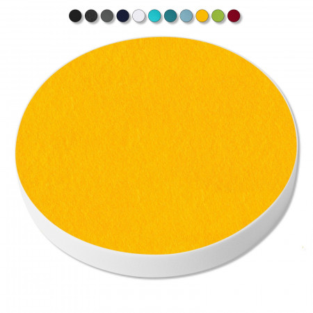 1 Akustik Schallabsorber aus Basotect ® G+ / Kreis 55 cm Multicolore (Sonnengelb)