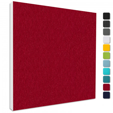 Schallabsorber Colore aus Basotect ® G+ / Akustik Schalldämmung 55x55cm (Bordeaux)