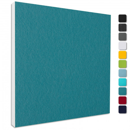 Sound absorber Colore made of Basotect ® G+ / acoustic sound insulation 55x55cm (petrol)