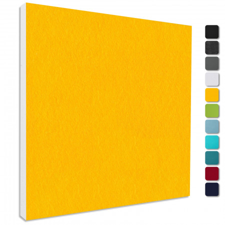 Sound absorber Colore made of Basotect ® G+ / acoustic sound insulation 55x55cm (sunny yellow)