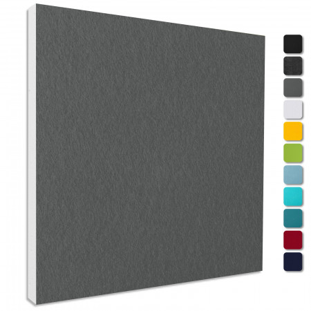 Sound absorber Colore made of Basotect ® G+ / acoustic sound insulation 55x55cm (granite grey)