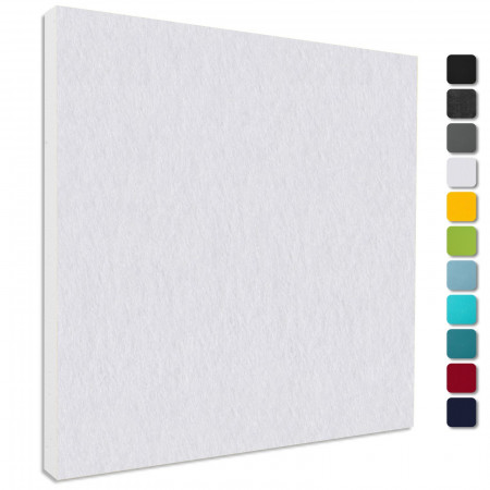 Schallabsorber Colore aus Basotect ® G+ / Akustik Schalldämmung 55x55cm (Weiss)