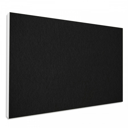 Schallabsorber aus Basotect ® G+ / Wandbild Akustik Schalldämmung 82,5x55cm (Schwarz)