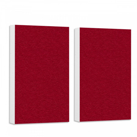 2 Basotect ® G+ sound absorber / Wall object acoustic sound insulation 82,5x55cm (Bordeaux)