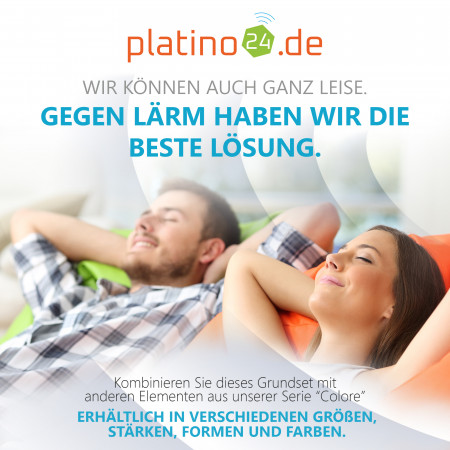 6 Absorber Wabenform aus Basotect ® G+ je 300 x 300 x 70mm &quote;Colore&quote; PETROL