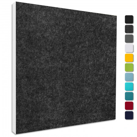 Schallabsorber Colore aus Basotect ® G+ / Akustik Schalldämmung 55x55cm (Anthrazit)