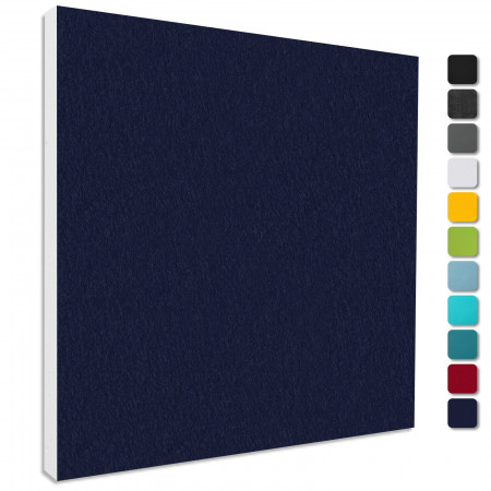 Sound absorber Colore made of Basotect ® G+ / acoustic sound insulation 55x55cm (dark blue)