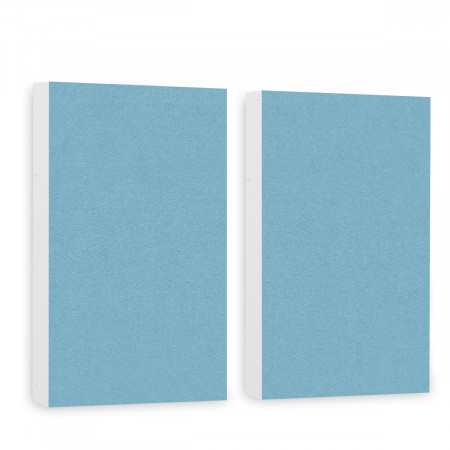 2 Basotect ® G+ sound absorber / Wall object acoustic sound insulation 82,5x55cm (Light Blue)