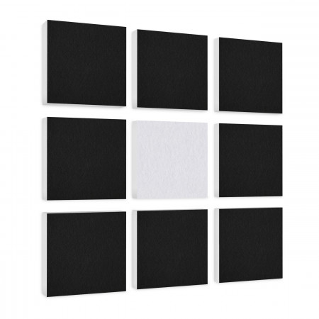 Wall objects squares 9-pcs. sound insulation made of Basotect ® G+ / sound absorber - elements - Set 10