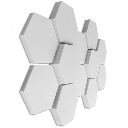 12 honeycomb absorbers made of Basotect ® G+ / 4 each 300 x 300 x 30/50/70mm