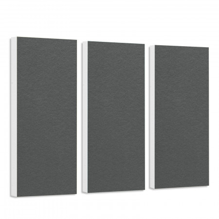 Schallabsorber-Set Colore aus Basotect G+ < 3 Elemente > Granitgrau