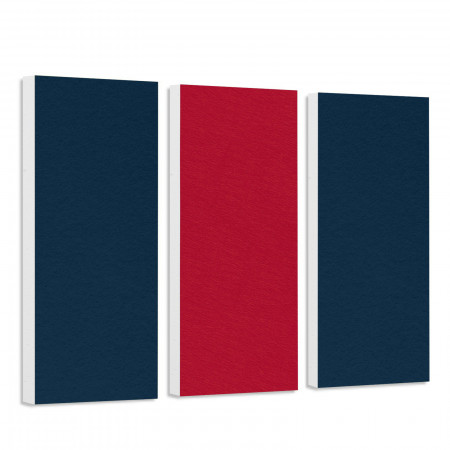 Sound absorber set Colore made of Basotect G+< 3 elements > dark blue + bordeaux