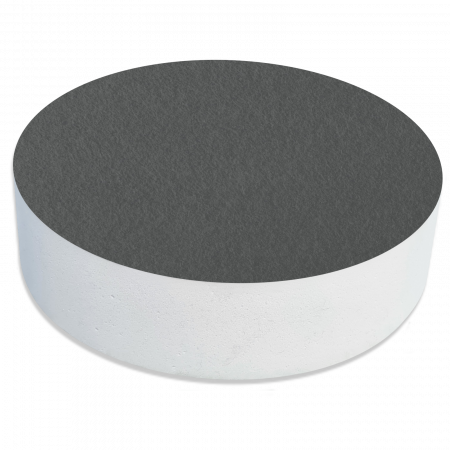 1 Akustik Schallabsorber aus Basotect ® G+ /  Kreis 27,5 cm (Granitgrau)