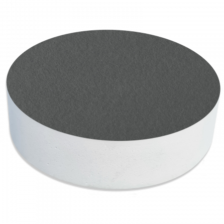 1 Acoustic sound absorber made of Basotect ® G+ / circle 27,5 cm (granite grey)