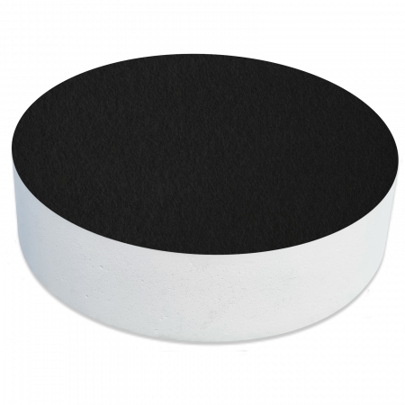 1 Akustik Schallabsorber aus Basotect ® G+ /  Kreis 27,5 cm (Schwarz)