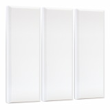 3x Basotect ® B sound absorber mat / Rectangular with chamfer each 825x275x50mm - WHITE