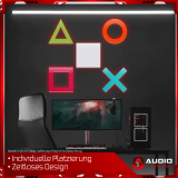 AUDIO SKiller 5 Sound Absorber Set #03 Level UP made of Basotect G+® with acoustic felt/acoustic improvement for gamers, streamers, youtubers.