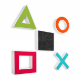 AUDIO SKiller 5 Schallabsorber Set #04 Level UP aus Basotect G+® mit Akustikfilz/Akustikverbesserung für Gamer, Streamer, Youtuber