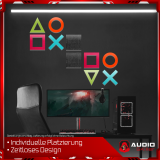 AUDIO SKiller 10 Sound Absorber Set #02 Level UP made of Basotect G+® with acoustic felt/acoustic improvement for gamers, streamers, youtubers.