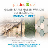 Edition &quote;LOFT&quote; Honeycomb - 9 absorbers made of Basotect ® - Colour: Snow + Aqua + Ocean