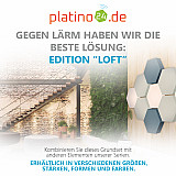 Edition &quote;LOFT&quote; Honeycomb - 9 absorbers made of Basotect ® - Colour: Snow + Aqua + Maritim