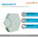 Edition &quote;LOFT&quote; Honeycomb - 9 absorbers made of Basotect ® - Colour: Snow + Aqua + Denim