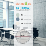 Edition &quote;LOFT&quote; Honeycomb - 9 absorbers made of Basotect ® - Colour: Aqua + Scandic + Snow