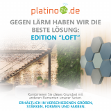 Edition &quote;LOFT&quote; Honeycomb - 9 Absorber aus Basotect ® - Farbe: Ocean + Maritim + Denim