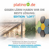 Edition &quote;LOFT&quote; Honeycomb - 9 Absorber aus Basotect ® - Farbe: Bibo + Scandic + Anthracite + Lime