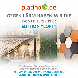Edition &quote;LOFT&quote; Honeycomb - 9 absorbers made of Basotect ® - Colour: Snow + Anthracite + Juice + Platinum