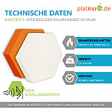 Edition &quote;LOFT&quote; Honeycomb - 9 absorbers made of Basotect ® - Colour: Snow + Anthracite + Juice + Platinum