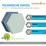 Edition &quote;LOFT&quote; Honeycomb - 9 Absorber aus Basotect ® - Farbe: Snow + Maritim + Anthracite + Aqua