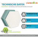 Edition &quote;LOFT&quote; Honeycomb - 9 Absorber aus Basotect ® - Farbe: Snow + Ocean + Anthracite + Magenta