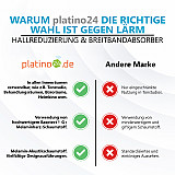 Edition &quote;LOFT&quote; Honeycomb - 6 absorbers made of Basotect ® - Colour: Concrete + Anthracite + Crimson