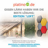 Edition &quote;LOFT&quote; Honeycomb - 6 absorbers made of Basotect ® - Colour: Scandic + Red Pepper + Bibo + Anthracite