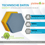 Edition &quote;LOFT&quote; Honeycomb - 6 absorbers made of Basotect ® - Colour: Scandic + Red Pepper + Bibo + Anthracite