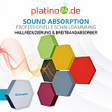 Edition &quote;LOFT&quote; Honeycomb - 6 absorbers made of Basotect ® - Colour: Red Pepper + Anthracite + Scandic + Bibo + Lime + Crimson