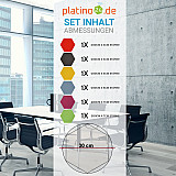 Edition &quote;LOFT&quote; Honeycomb - 6 absorbers made of Basotect ® - Colour: Red Pepper + Anthracite + Scandic + Bibo + Lime + Crimson