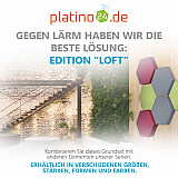 Edition &quote;LOFT&quote; Honeycomb - 6 absorbers made of Basotect ® - Colour: Lime + Scandic + Crimson