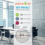 Edition &quote;LOFT&quote; Honeycomb - 6 absorbers made of Basotect ® - Colour: Lime + Scandic + Crimson