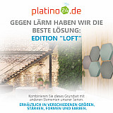 Edition &quote;LOFT&quote; Honeycomb - 6 absorbers made of Basotect ® - Colour: Denim + Platinum + Ocean