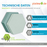 Edition &quote;LOFT&quote; Honeycomb - 12 Absorber aus Basotect ® - Farbe: Aqua + Ocean + Denim