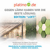 Edition &quote;LOFT&quote; Honeycomb - 9 absorbers made of Basotect ® - Colour: Snow + Lime + Kermit