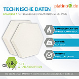 Edition &quote;LOFT&quote; Honeycomb - 6 absorbers made of Basotect ® - Colour: Snow