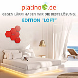 Edition &quote;LOFT&quote; Honeycomb - 6 absorbers made of Basotect ® - Colour: Red Pepper