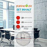 Edition &quote;LOFT&quote; Honeycomb - 6 absorbers made of Basotect ® - Colour: Red Pepper