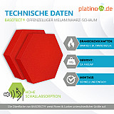 Edition &quote;LOFT&quote; Honeycomb - 6 absorbers made of Basotect ® - Colour: Red Pepper