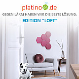 Edition &quote;LOFT&quote; Honeycomb - 6 absorbers made of Basotect ® - Colour: Crimson