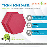 Edition &quote;LOFT&quote; Honeycomb - 6 absorbers made of Basotect ® - Colour: Magenta